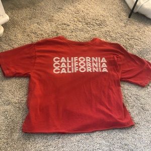 red CALIFORNIA tee